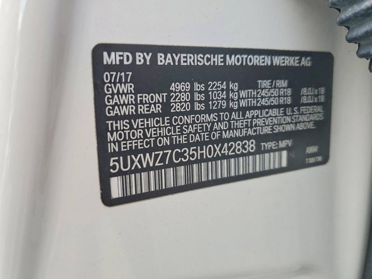 Фото 3 У продажі авто BMW X3 2017рік (rest)